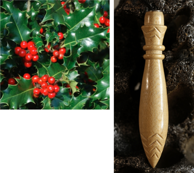 Houx - Bois de nos pendules de thot fabriqués en France